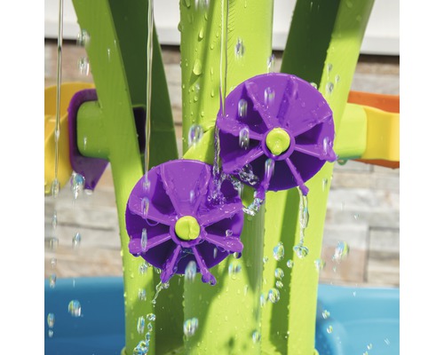 Gros plan d''un jouet aquatique avec roues à eau