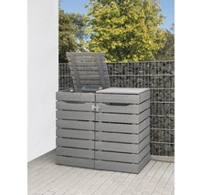 Mülltonnenbox Konsta Style Typ 545 doppelt 142 x 81 x 120 cm grau-thumb-0
