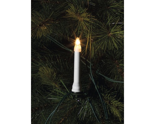 Bougie de sapin de Noël avec clip pour fixation sur le sapin de Noël