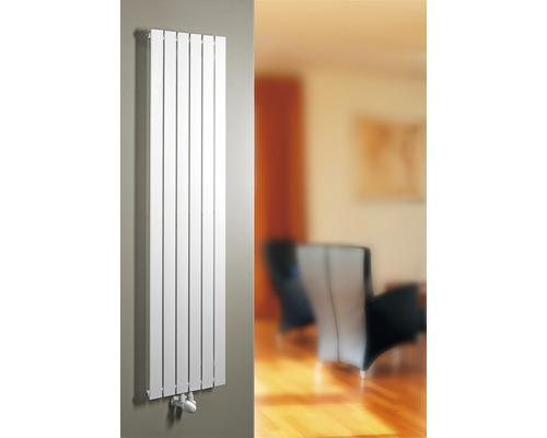 Radiateur design SCHULTE Aachen 2000x602 mm blanc alpin avec raccordement au centre sans porte-serviettes