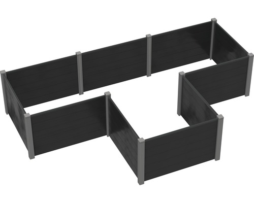 Parterre de jardin en plastique avec structure modulaire