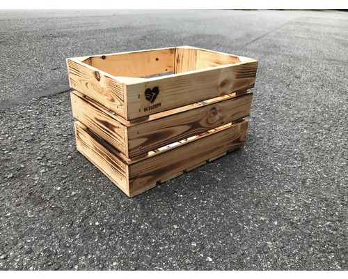 Caisse en bois avec logo Buildify