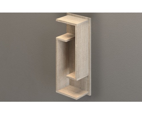 Étagère murale en bois avec trois tablettes