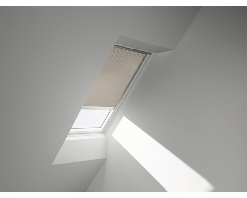 VELUX Wabenplissee uni beige solarbetrieben FSC C06 1155S