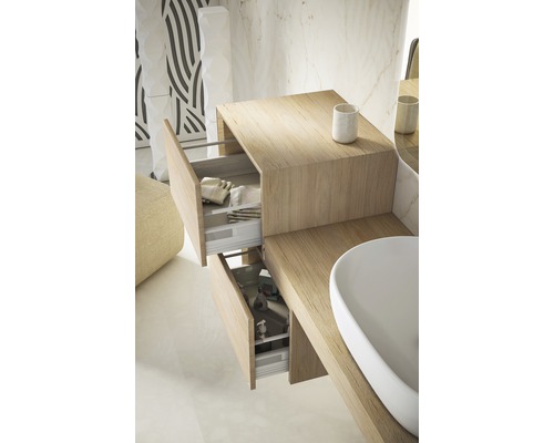 Badezimmer Waschtischunterschrank mit offenen Schubladen