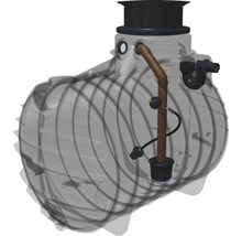 Erdtank zur Regenwasser-Rückhaltung/-Retention 3400 Liter