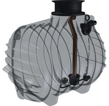 Erdtank zur Regenwasser-Rückhaltung/-Retention 4500 Liter