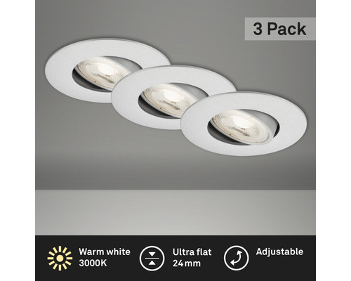 Lot de trois spots encastrables