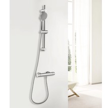 Système de douche avec douchette et mitigeur thermostatique pour montage mural