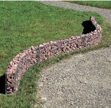 Mauergitter bellissa für geschwungene Mauern inkl. Bodenanker 464 x 20 cm