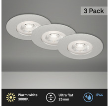 Drei LED Einbaustrahler im Set