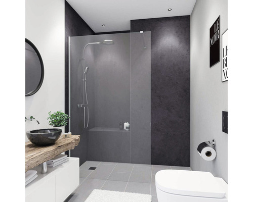 Panneau mural de douche BREUER - pierre anthracite 210 x 100 cm 9482541000202