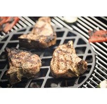 Fleisch und Gemüse auf einem Grill