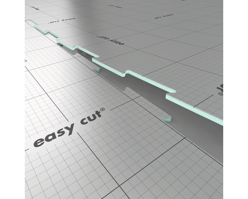 Panneau de pose avec grille et inscription easy cut
