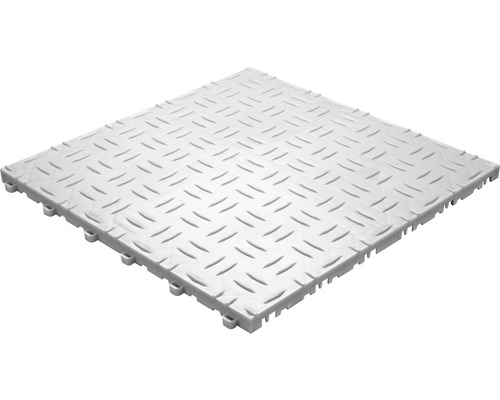 Dalle de sol carrée avec motif de tôle gaufrée