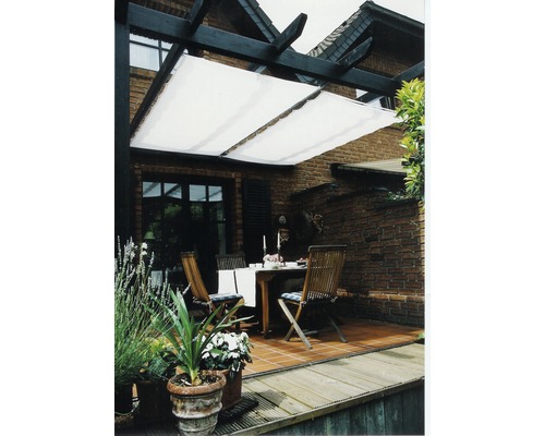 Seilspann-Sonnensegel weiss 270x140 cm Seilspann-Sonnensegel weiss 270x140 cm