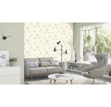Vliestapete 408171 Kimono Uni grün