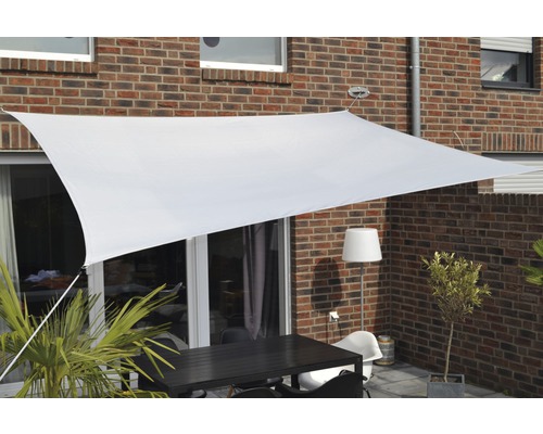 Voile d'ombrage Floracord rectangulaire gris avec protection contre la pluie 300x400 cm Voile d'ombrage Floracord rectangulaire gris avec protection contre la pluie 300x400 cm
