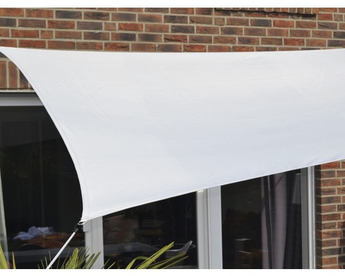 Voile d''ombrage blanche à l''extérieur pour l''ombrage