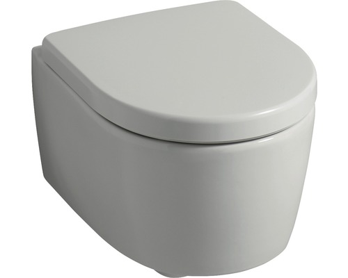WC suspendu à fond creux avec couvercle
