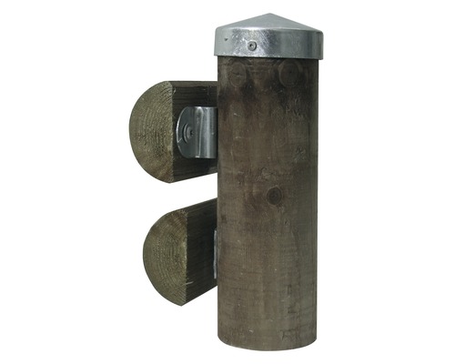 Poteau de clôture en bois avec capuchon de poteau