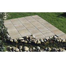 Dalle pour terrasses en béton iStone Pure calcaire coquillier 40 x 40 x 4 cm-thumb-0