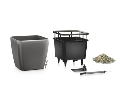 Lechuza Cube Glossy Pflanzgefäss mit Bewässerungssystem und Zubehör