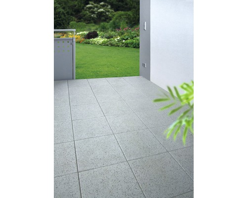 Dalles pour terrasses en béton iStone Starter gris 40 x 40 x 4 cm