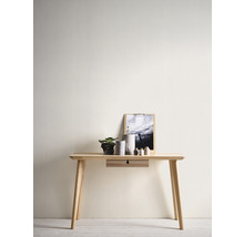 Schreibtisch mit Schublade, Dekoration und Bild