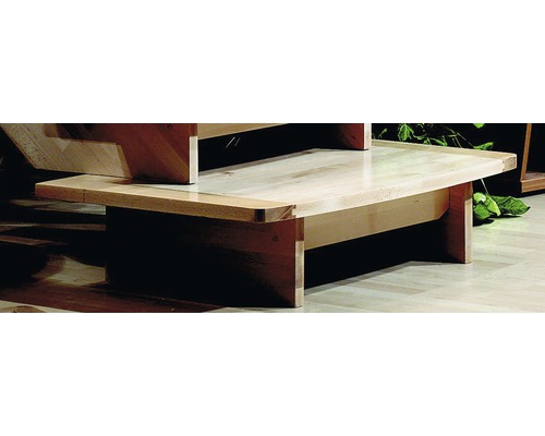 Holztreppe in der Detailansicht