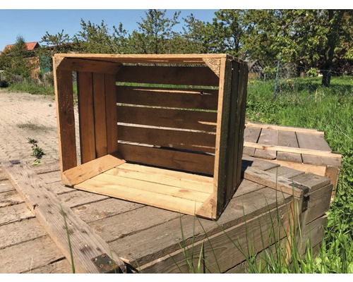 Caisse en bois pour stockage extérieur