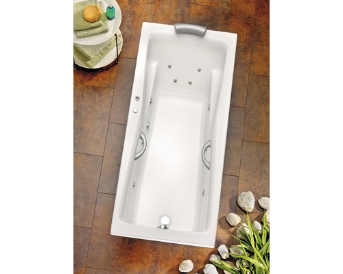 Whirlpool Lusaka 190x90 cm Typ 2 Luxus weiss Whirlpool Lusaka 190x90 cm Typ 2 Luxus weiss