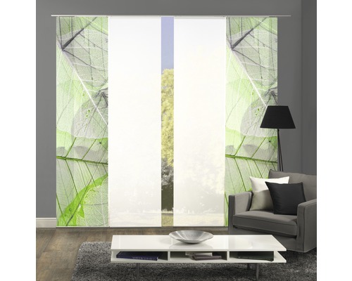 Panneau japonais avec motif de feuilles dans le salon