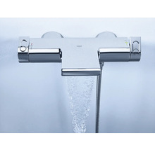 Mitigeur thermostatique apparent avec jet d''eau et logo Grohe