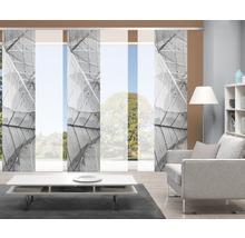 Panneau japonais Blattari gris 60x245 cm lot de 6