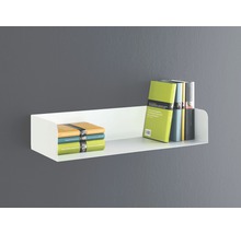 Weisses Wandregal mit Büchern