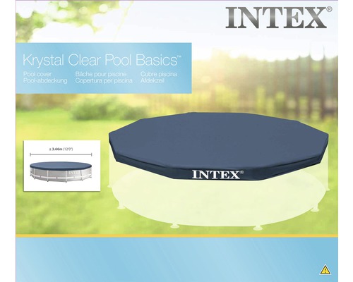 Intex Poolabdeckung für Aufstellpool mit 3,66 Meter Durchmesser