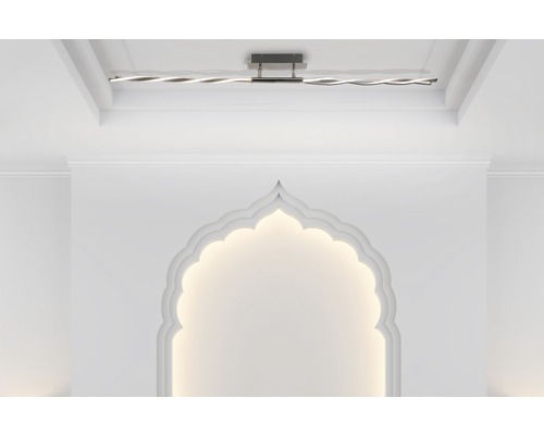 Plafonnier LED Näve avec 304 ampoules LED 28W 3000K 2240lm en 3 niveaux à intensité lumineuse variable grâce à un interrupteur mural blanc chaud