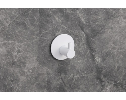 Weisser Wandhaken für Badezimmer