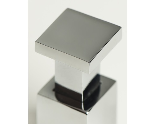 Bouton de meuble carré en métal