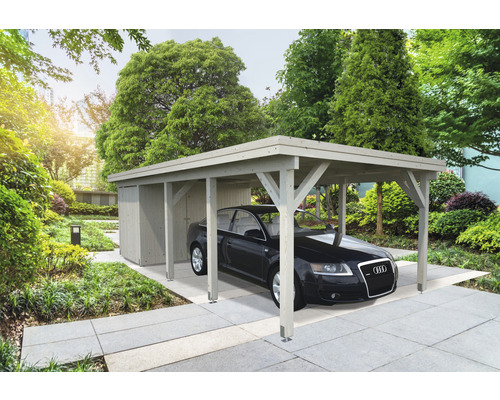 Geräteraum Palmako für Carport Karl 23,1 m² 315 x 196 cm tauchgrundiert