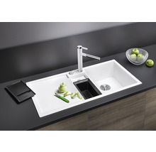 Blanco COLLECTIS 6 S Spüle BxT 1000x510 mm Silgranit schwarz inkl. Depot-Schale mit Deckel 525866
