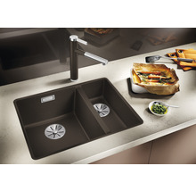 Évier Blanco SUBLINE 340/160-F lxp 552x427 mm Silgranit gris rocher 523569
