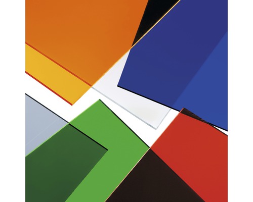 Verschiedenfarbige Acrylglasplatten