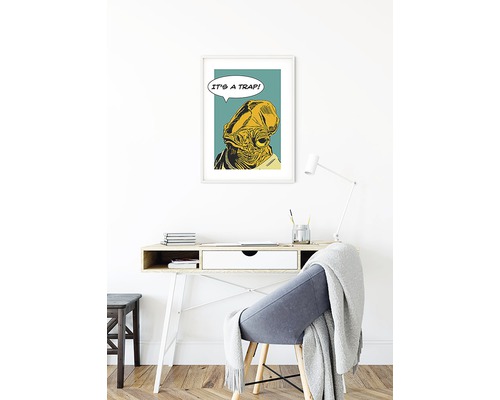 Art mural encadré avec la citation ''C''est un piège !''