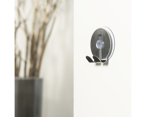 Tiger Logo Kleiderhaken mit Saugknopf an der Wand