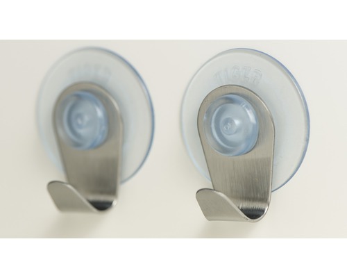 Zwei Tiger-Saugnapfhaken aus Edelstahl