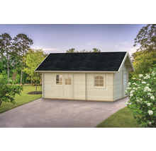 Abri de jardin Palmako Sandra 29,9 m² avec plancher 689 x 470 cm naturel