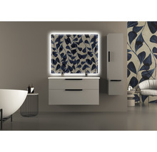 Double meuble-lavabo 121x47 cm céramique blanc-thumb-7