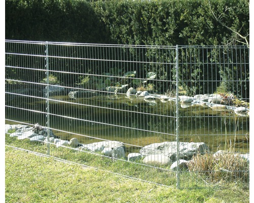 Kit de clôture de protection pour bassin 710 x 80 cm galvanisé